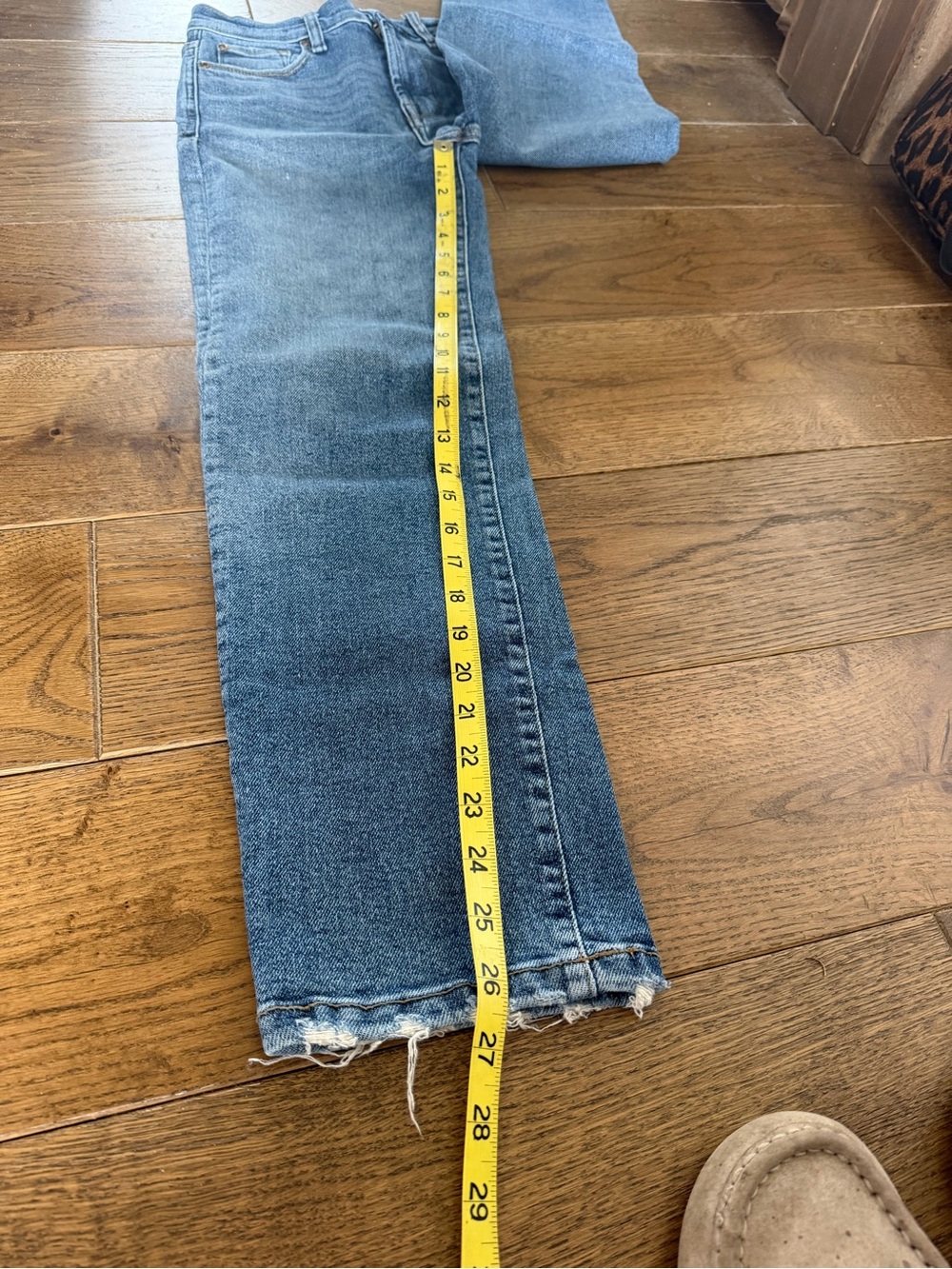 Kensie The Ella High Rise Straight Medium Wash Distressed 0/25 - Picture 3 of 7